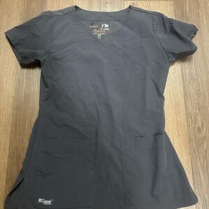 Grey's Anatomy Dark Gray Short Sleeve Scrub Top and pants